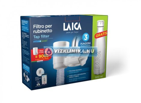 LAICA Genova HYDROSMART rendszerű csapra szerelhető mikroplasztik-stop vízszűrő LAICA Genova HYDROSMART rendszerű csapra szerelhető mikroplasztik-stop vízszűrő