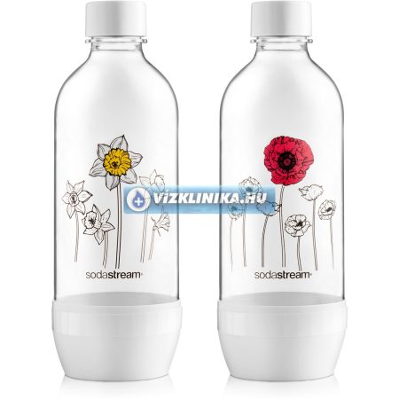 SodaStream szénsavasító palack, 2 darab, mintás, hagyományos szódagéphez