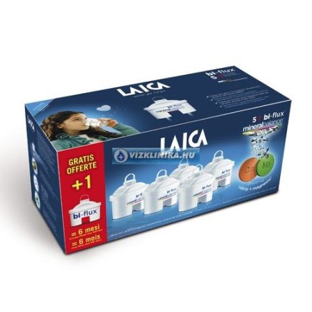 Laica Bi-Flux Mineral Balance 5db+1db ajándék vízszűrőbetét (összesen 6db)